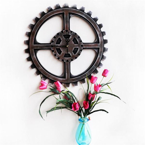 

wall clocks home decoration large silent clock vintage household decor fashion retro industrial wind bar