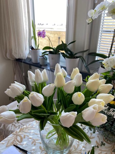 

decorative flowers & wreaths 10pcs tulip artificial flower real touch bouquet fake for home wedding decoration garden decor