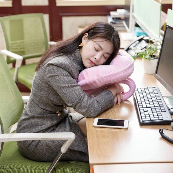 

pillow 2-in-1 u-shaped lazy stand tablet and phone gooseneck memory foam nap reading