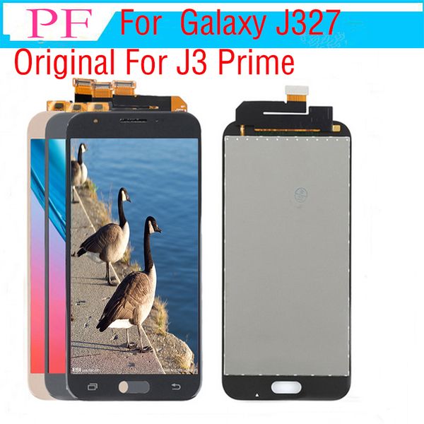 

original j327 lcd for samsung galaxy j327 j3 prime lcd display touch screen digitizer full assembly for j3 prime screen replacement