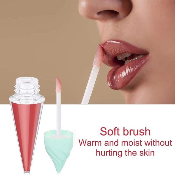 

storage bottles & jars lipgloss tube bottle with wand clear empty lipstick plastic refillable lip gloss ice cream cute tubes