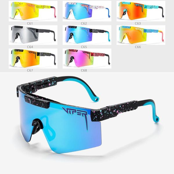 

sunglasses pit viper polarized sport men uv400 mirror shades the 2000s women oversized glasses with boxwith box, White;black