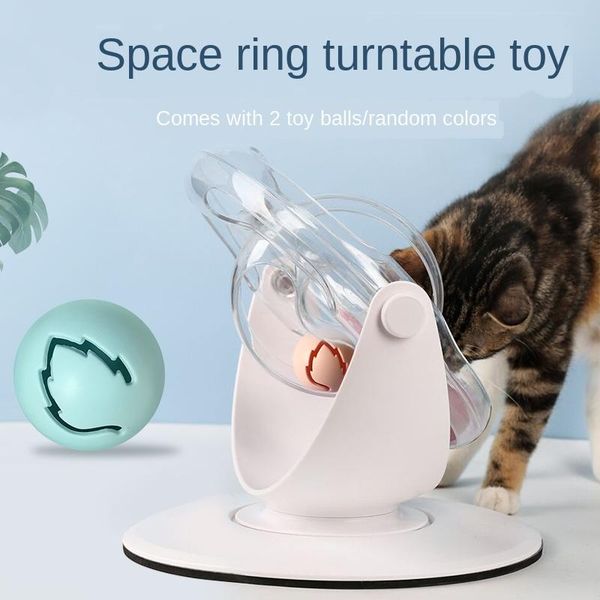 

cat toys space ring double three axis rotating disc scratching ball track educational interactive
