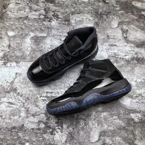 

release cap and gown 11 prom night blackout 11s basketball shoes men authentic real carbon fiber sports sneakers with box 378037-005