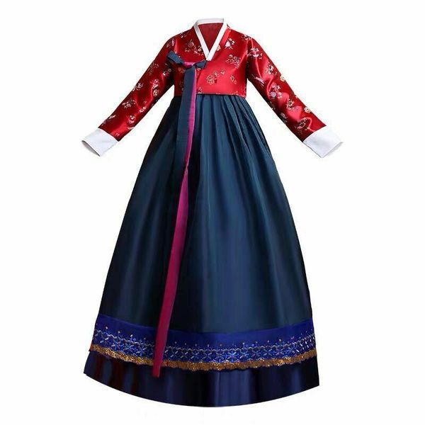 

ethnic clothing hanbok dress korea traditional national costume woman, Red