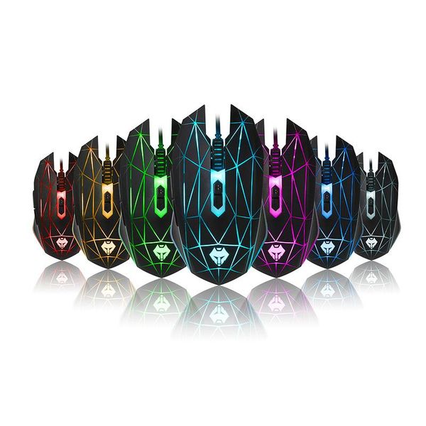 

keyboard mouse combos gameing pc gaming witth usb socket color breathing lights and adjustable seven-s suitable for a variety of pcs