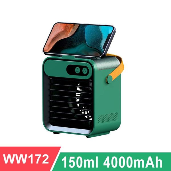 

electric fans portable air conditioner small usb deskcooler cooling fan wind adjustable direction humidification and hydration