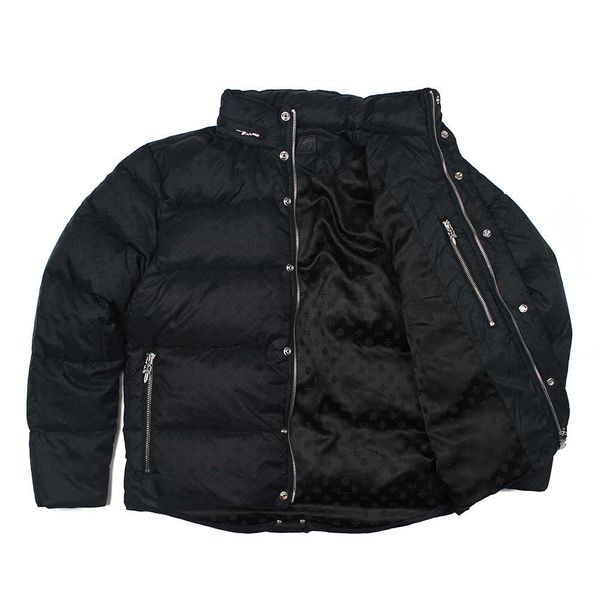 

cross dark down jacket crosin silver fashion brand men's and women's warm wind proof down jacket0kd8, Black