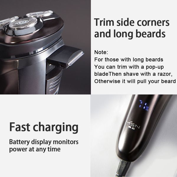 

enchen electric shaver mens razor beard trimmer msn ipx7 waterproof lcd screen xiaomi eco-chain product 5