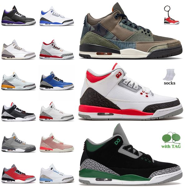 

highest quality women mens basketball shoes with socks jumpman designer sneakers patchwork camo fire red pine green unc black cement racer b