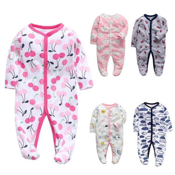 

jumpsuits autumn baby clothing born girl boy romper long sleeve clothes cotton infant jumpsuit toddler outfits 1-2t, Blue