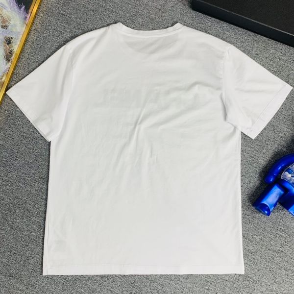 

new designer 2021 ms t-shirt stereo nail bead camellia garden round collar short sleeve t-shirt133fe, White