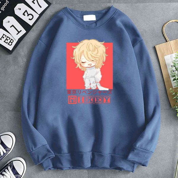 

tokyo avenger imprsion animation men's sweatshirt wool casual hoodie 2021 fashion autumn winter hip hop sweatshirt hoodie, Black