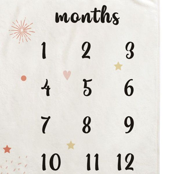

blankets & swaddling baby monthly record growth milestone blanket cloud star patten pography props