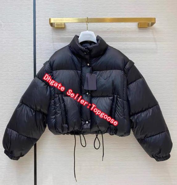 

2020 new fashion brand womens luxury classic down coat designer parka coats thick jacket solid zipper sweatshirt pattern 2020110501t, Black