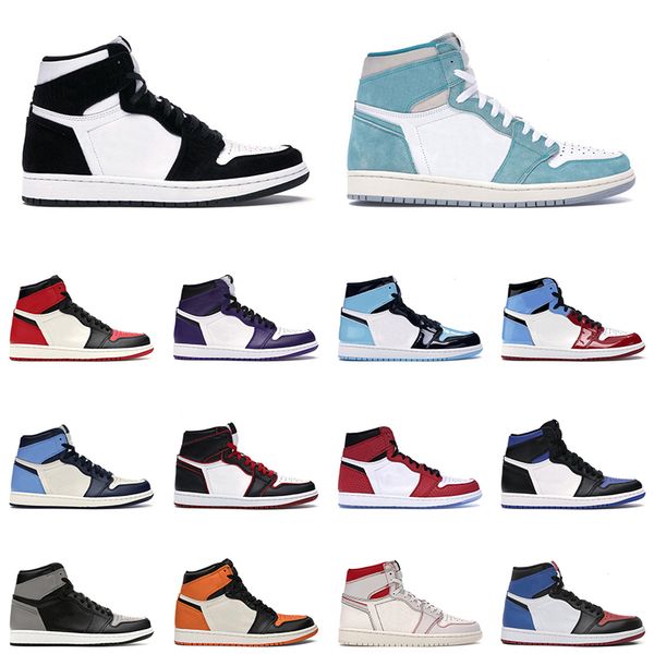 

selling men basketball shoes 1 twist turbo green university blue 1s obsidian black toe mens trainer sports sneakers