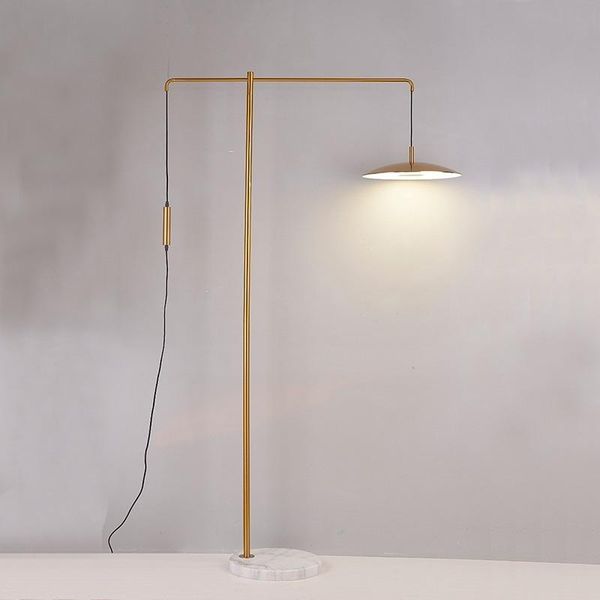 

personality creative simple nordic vertical coffee table tray floor lamp living room bedroom study model room fishing lamp led