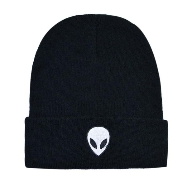 

beanies 2021 alien winter hat women men acrylic knit cuff beanie