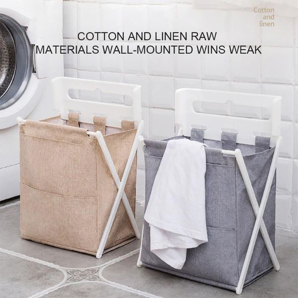 

foldable laundry basket dirty clothes storage bag laundry basket household moisture-proof bag storage