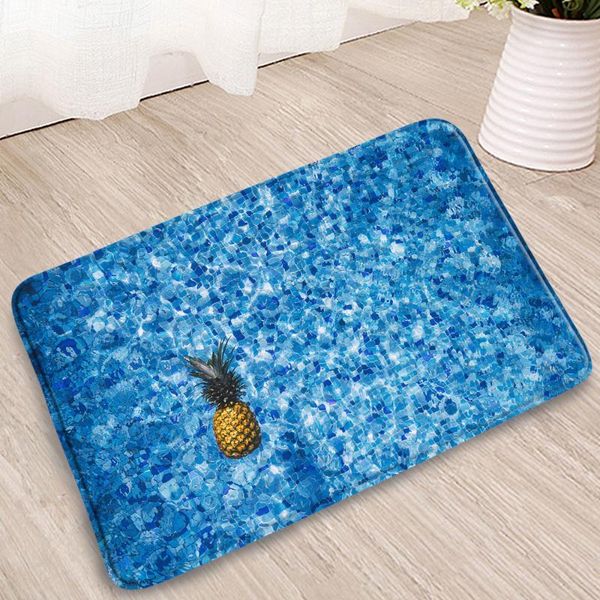 

bath mats small dot bedroom ocean waterfall woods stones bridge building pineapple entrance bathroom kitchen flannel non-slip carpets