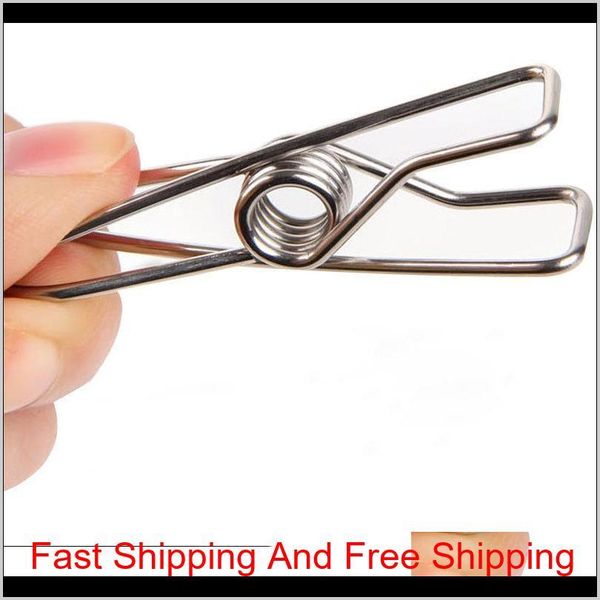 

2020 spring clothes clips stainless steel pegs for socks ps hang rack parts practical portable holder acc qylcll homes2007