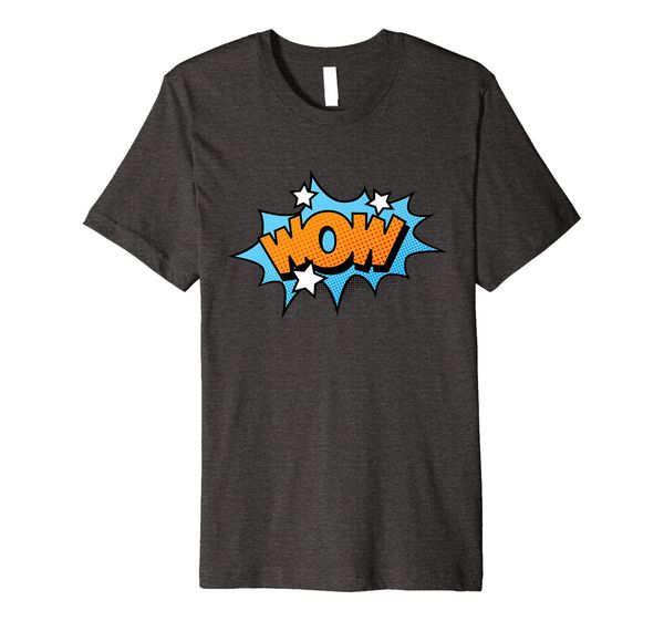 

WOW! Action T-shirt Retro Comic Book Bubble Tee, Mainly pictures