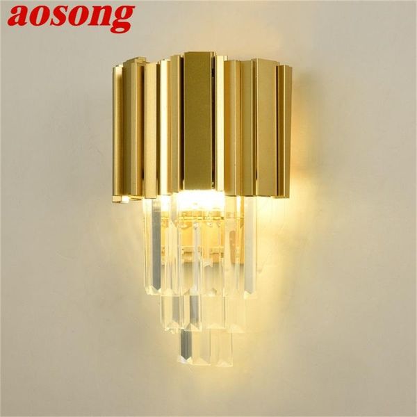 

aosong wallÂ sconces lamp gold contemporary luxury design balcony decorative for home living room corridor