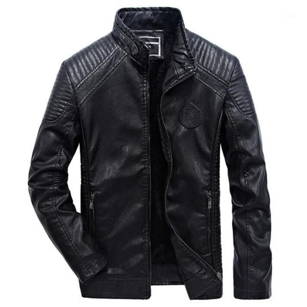 

motorcycle leather jackets men autumn winter clothing men pu leather jackets male business casual coats jaqueta de couro1, Black