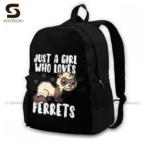 

ferrets backpacks polyester outdoor girl backpack large fashion bags