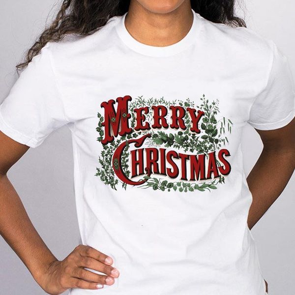 

women graphic printing 2021 cute tree short sleeve holiday merry christmas tees clothes print lady female t shirt t-shirt, White