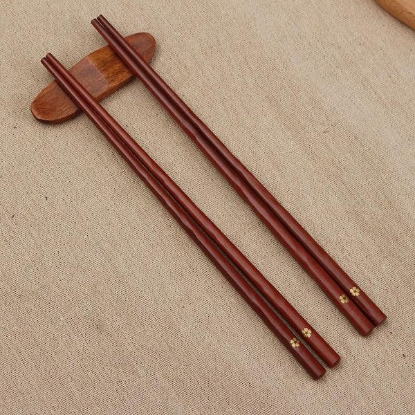

2 pair reusable japanese natural wooden chopsticks traditional vintage handmade chopsticks sushi kitchen tools chopstick holder