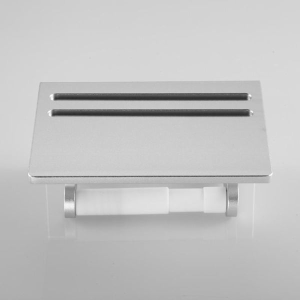 

toilet paper holders space aluminum wall mounted holder with mobile phone shelf tissue silver