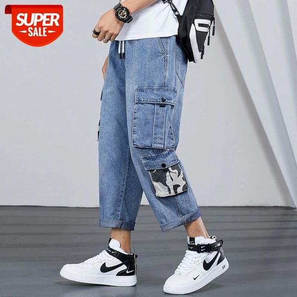 

Men Purple Joggers Pants 2018 Mens Pockets Streetwear Cargo Male Hip Hop Track Korean Fashions Overalls Ankle-length Loose #Wn8a, Black