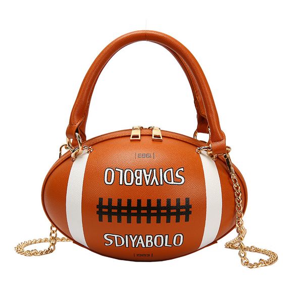 

handbags for women chain messenger bag lady rugby shape fashion personality creative mini totes women lovely shoulder bag c0225