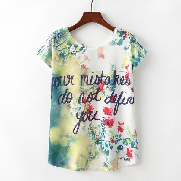 

women's t-shirt fashion t shirt women short sleeve letter print graphic poleras mujer tees o-neck funny shirts, White