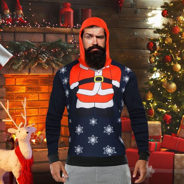 

men's hoodies & sweatshirts hoodiescashmere3d digital printedcasualblouse tunic, Black