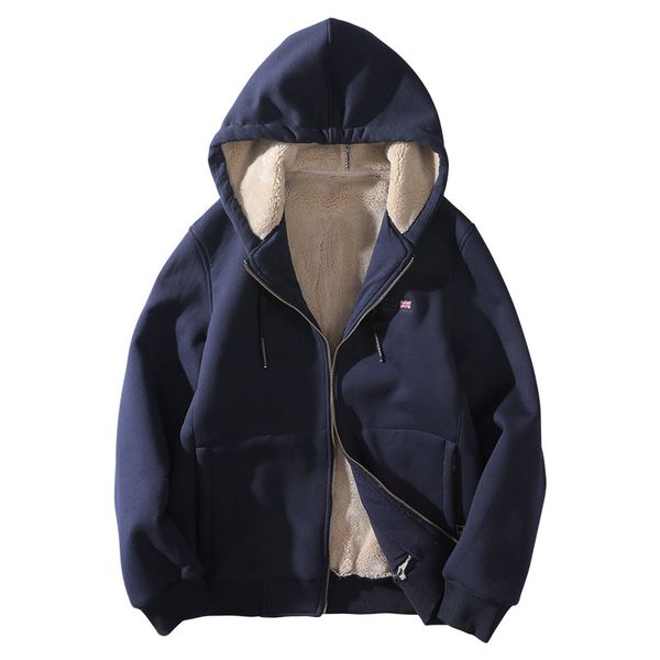 

men hoodies sports camouflage sweater men's outdoor plus velvet thick cardigan hooded warm jacket large size winter mens clothing cloth, Black;brown