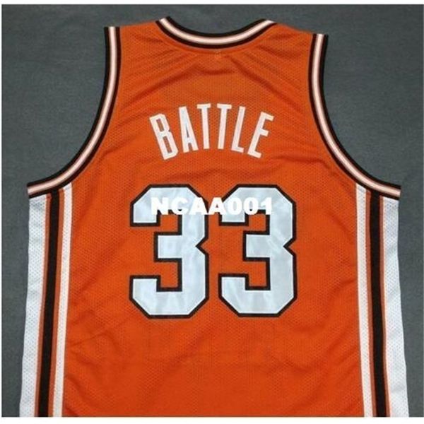 

vintage 21s #33 kenny battle fighting illinois college vintage jersey size s-4xl or custom any name or number jersey, Black