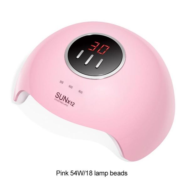 

nail dryers 54w manicure lamp intelligent sensor uv potherapy three-speed timing usb dryer machine nails art tools