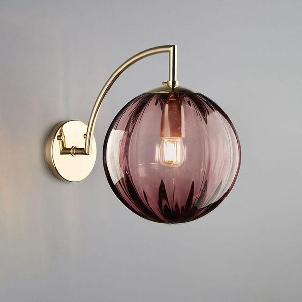 

modern led wall lamp nordic glass ball wall lamps for living room bedroom home bedside light bathroom fixtures mirror light