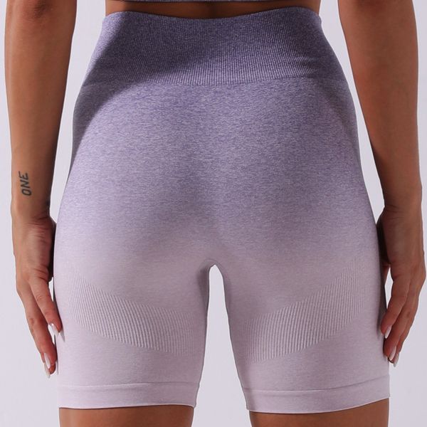 

2 piece set women yoga set tie-dye seamless fitness workout clothes for women padded sports bra high waist shorts gym clothing, White;red