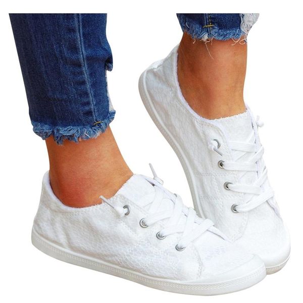 

sandals flat lace-up simple fashion women's canvas shoes vulcanize comfortable soft ladies autumn loafers sandaliasÂ mujer, Black