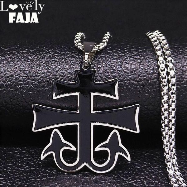 

pendant necklaces satan stainless steel statement necklace for women silver color chain jewelry colgantes mujer moda n3331s03
