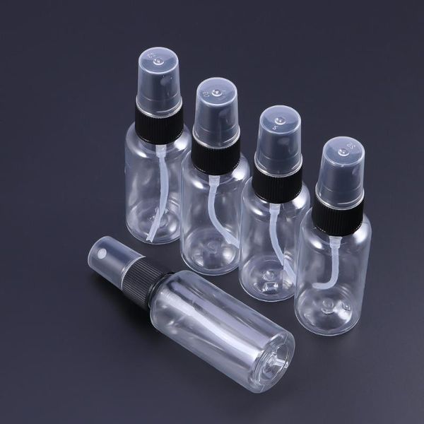 

storage bottles & jars 12 pcs portable travel empty clear fine mist spray 30ml (random color nozzle)