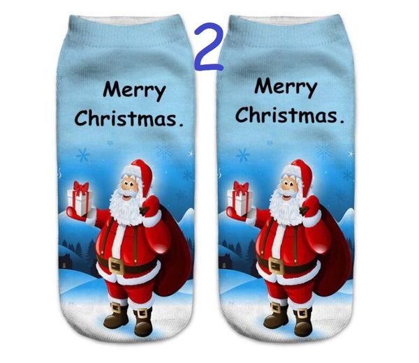 Impressão 3D Meias de Natal Slippers Correspondência de Sapatos de Projeto Dos Homens Mulheres Curtas Desenhos Animados Merry Claus Snowman Deer Série de Árvore Expressão Ankle Sock Sockper