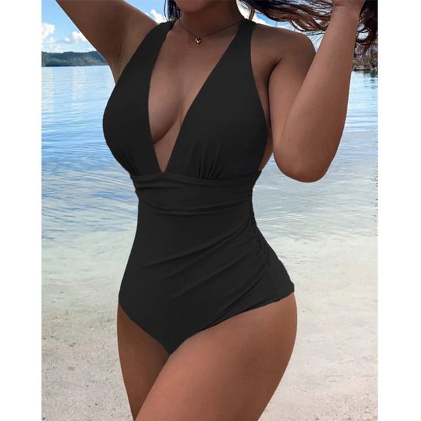 

new women's one piece bikini 2021, White;black