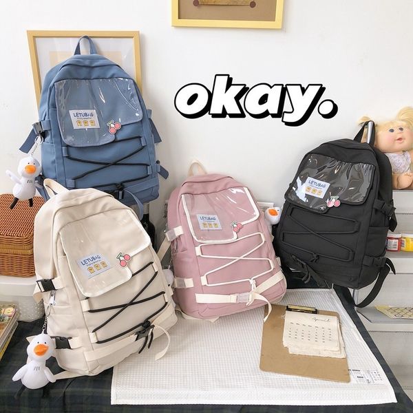 

fashion nylon women backpack cute girl school bag teenager girls kawaii casual backpacks