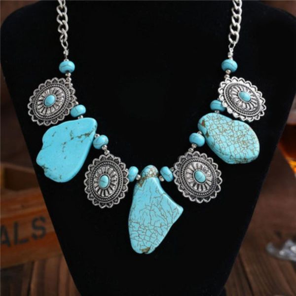 

pendant necklaces women's necklace fashion stone constellation compass alloy girls' party travel jewelry, Silver