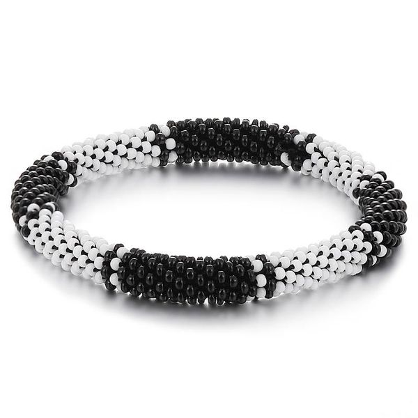 

charm bracelets nepal czech bead bracelet handmade crochet, Golden;silver