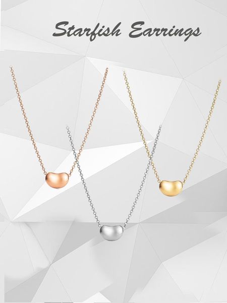 

chains 2021 trend bean necklace gold pendant postage men's and women's jewelry sterling silver 925